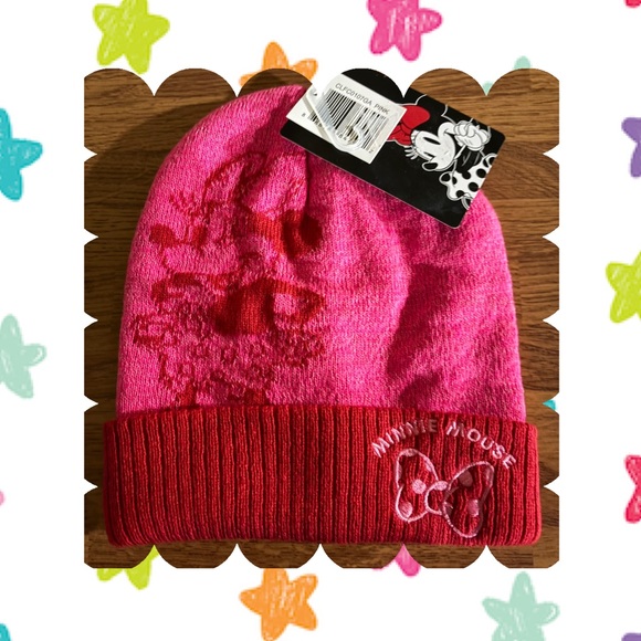 Disney Other - 🎀🆕🎀 Disney Minnie Mouse Pink and Red Kids Hat